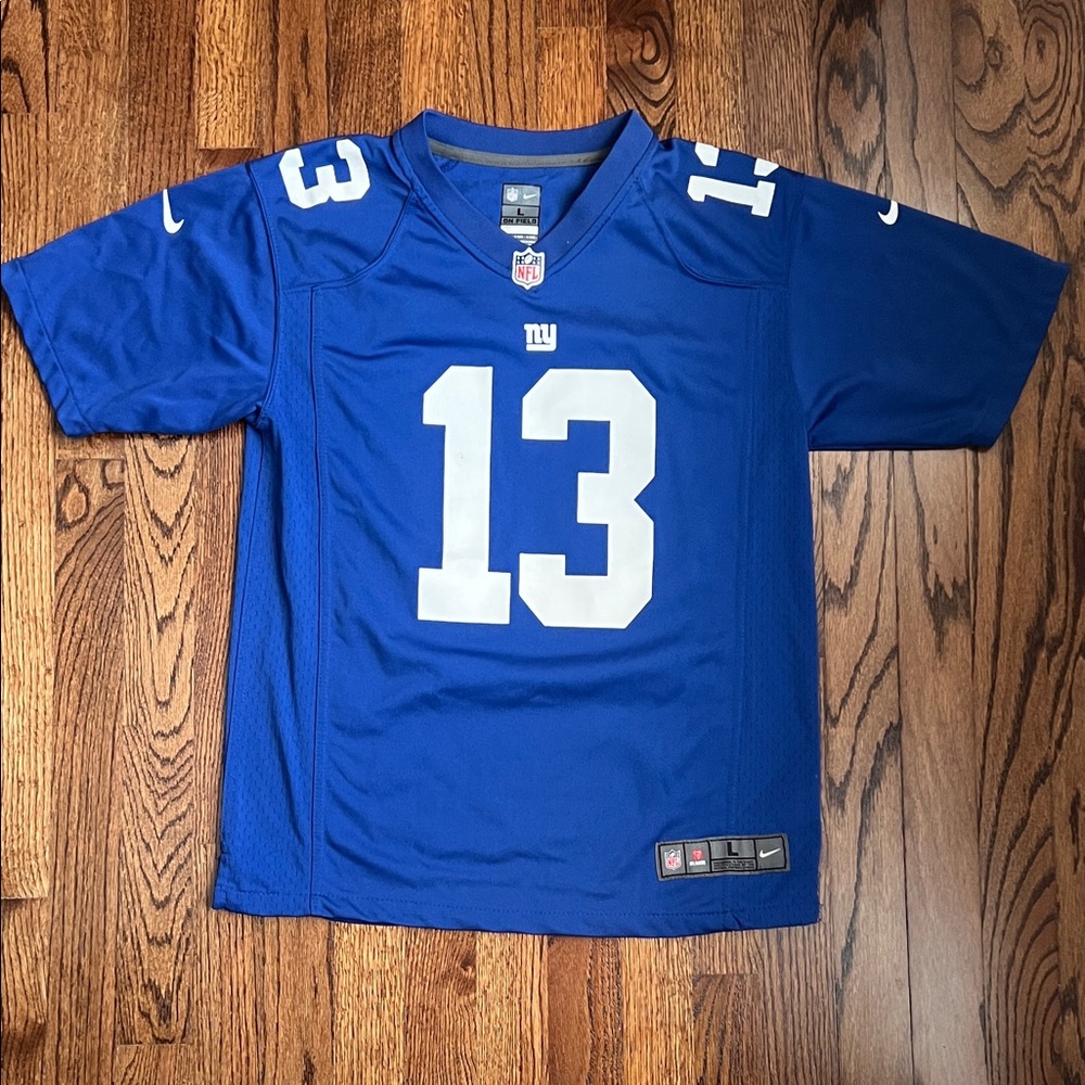 Nike Odell Beckham Jr Royal New York Giants Jersey Blue Jersey Youth Large